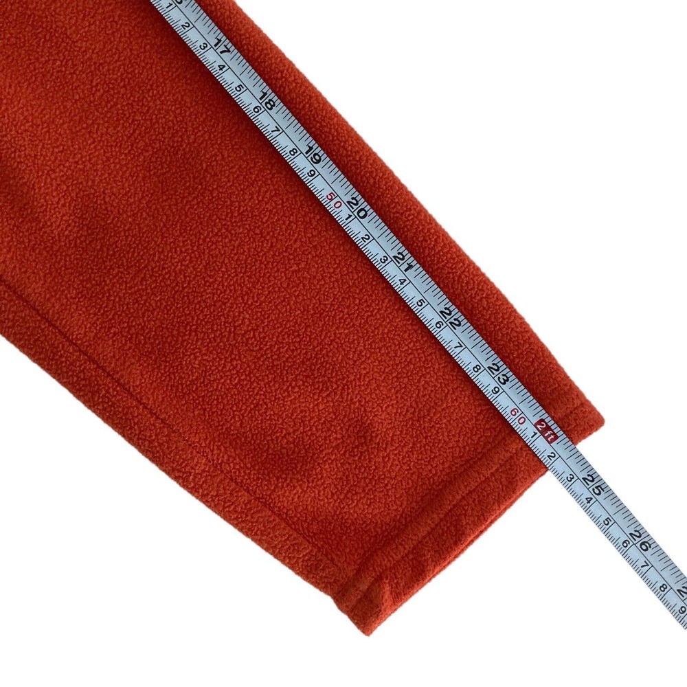 Eddie Bauer Sz Medium Mens 1/4 Zip Fleece Pullover Sweatshirt Orange Long Sleeve - Picture 4 of 12